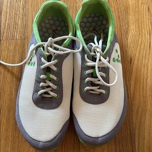 Vivo Barefoot White, Gray & Green Minimalist Athletic Shoes